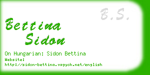bettina sidon business card
